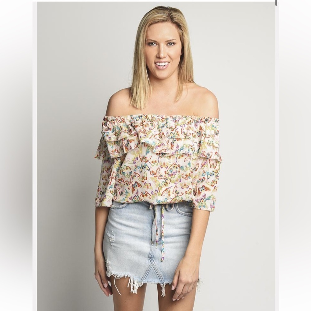 ZADIG & VOLTAIRE Tease Butterfly Silk Blouse‎
